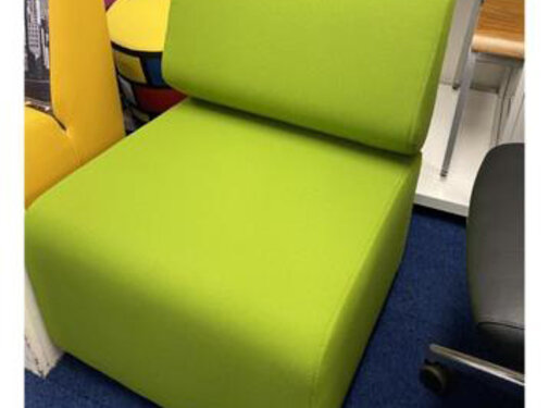 Wachtbank / Wachtkamerbank 1-Zit Groen - Showmodel