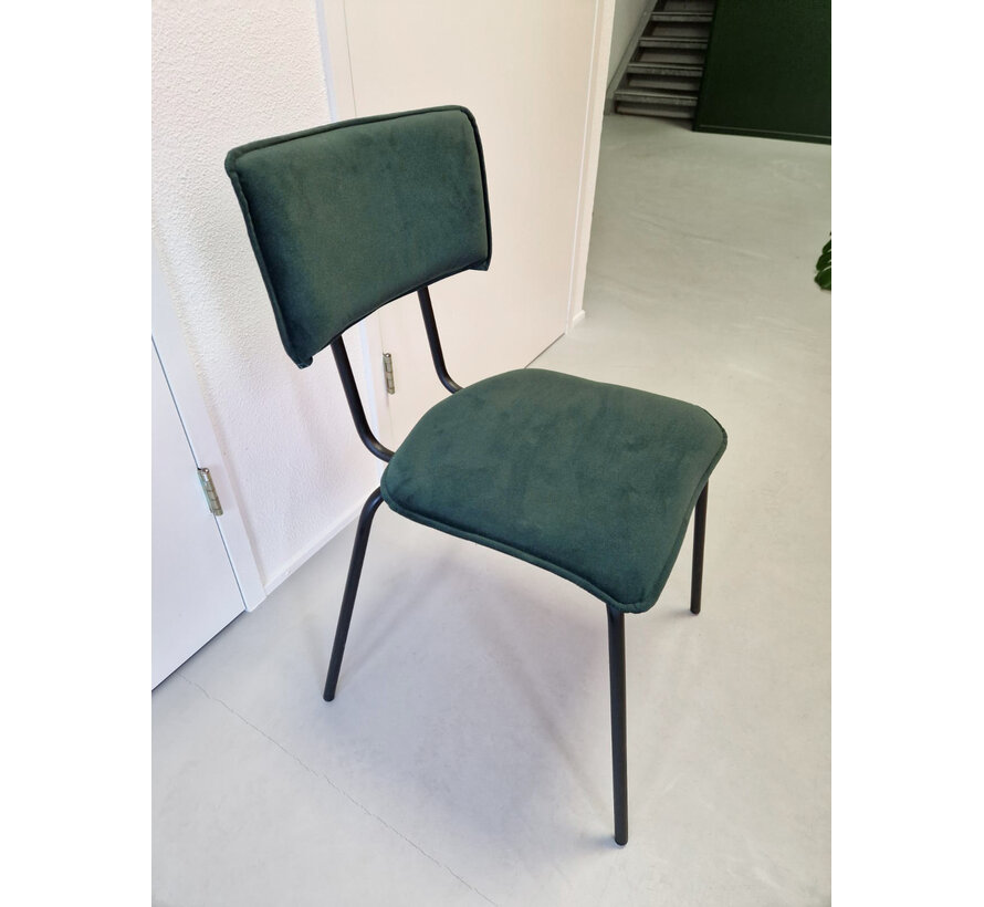 Trend kantinestoel velvet forest