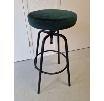 SZ Disk velvet lage barkruk forest (laag model)