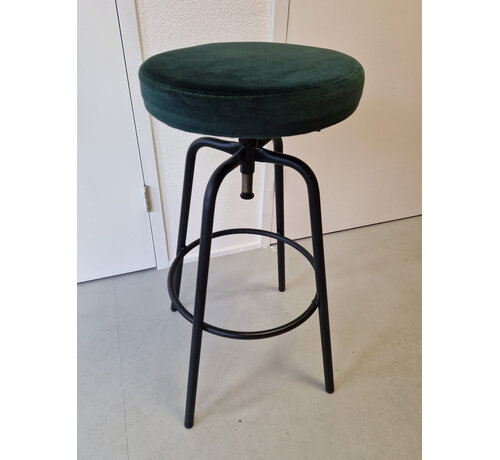 SZ Disk velvet barkruk forest