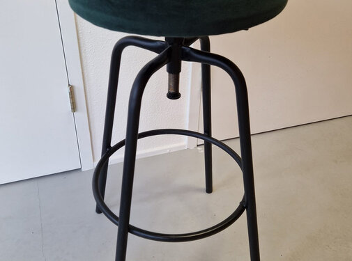 SZ Disk velvet lage barkruk forest (laag model)