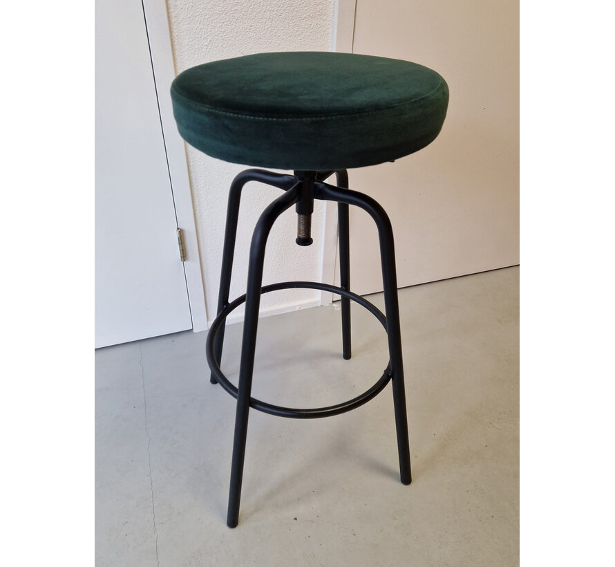 Disk velvet lage barkruk forest (laag model)