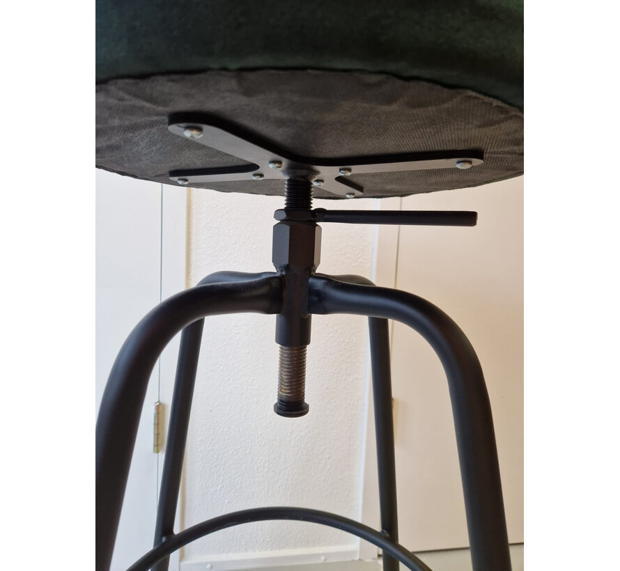 Disk velvet lage barkruk forest (laag model)