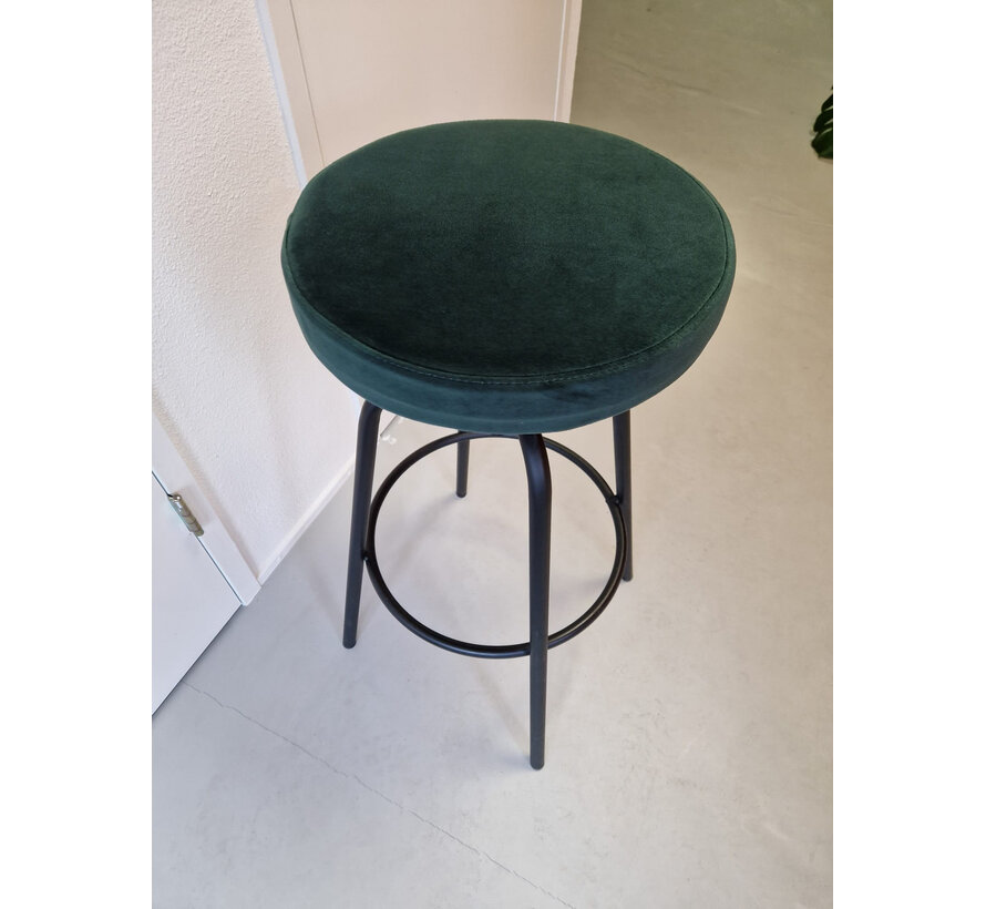 Disk velvet lage barkruk forest (laag model)