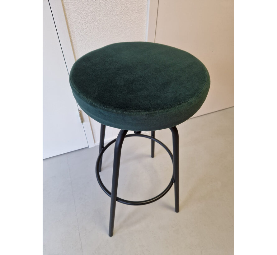 Disk velvet barkruk forest