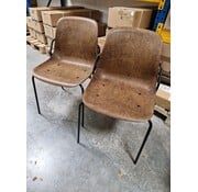 Vepa Biomateriaal Stoel – Hennep/Hars Kuip – Zwarte Poten