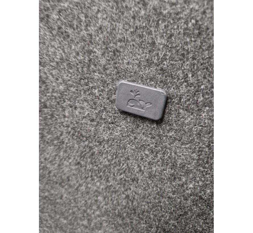 Vepa Kantinestoel / Vergaderstoel – Filt – Zwarte Poten - 2 stuks