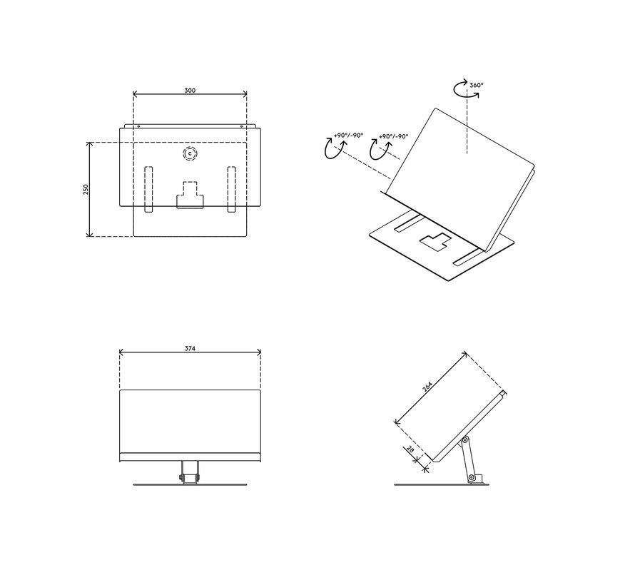 Addit documenthouder - verstelbaar 402