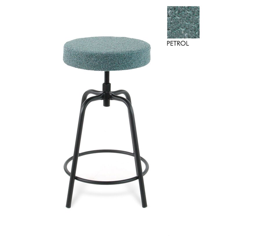 Disk Gestoffeerde Lage Barkruk