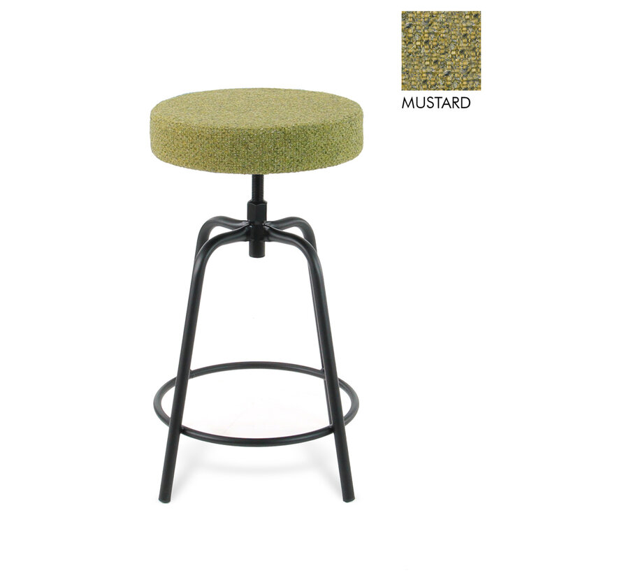 Disk Gestoffeerde Lage Barkruk