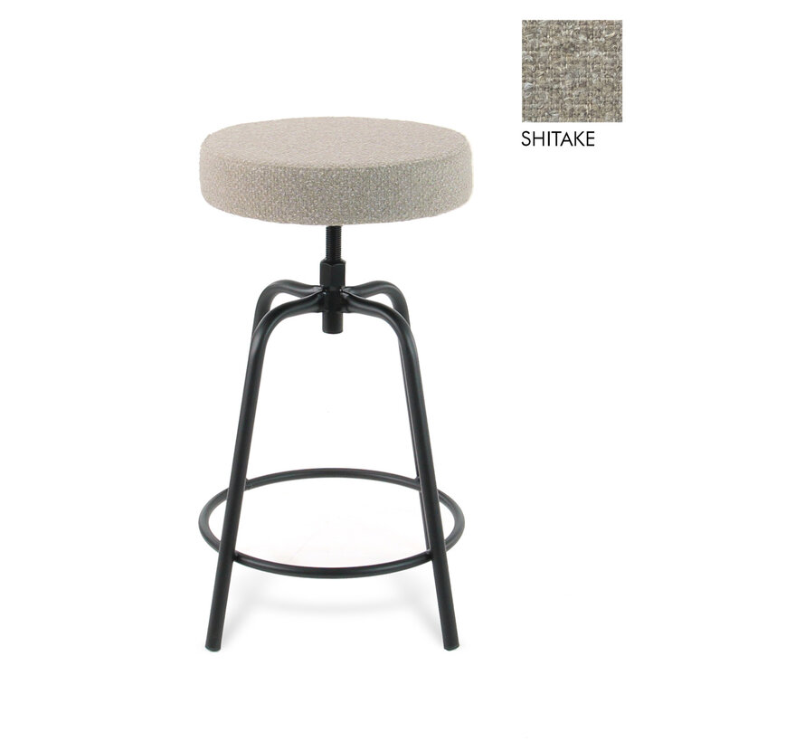 Disk Gestoffeerde Lage Barkruk