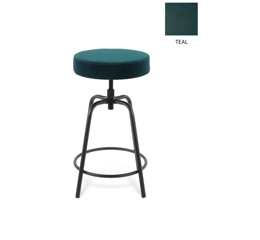 Disk Gestoffeerde Lage Barkruk