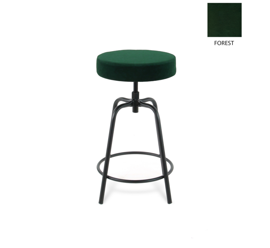 Disk Gestoffeerde Lage Barkruk