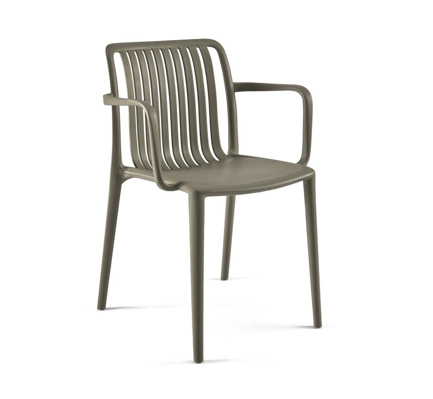 Kantinestoel Stripe Voor Binnen En Buitengebruik