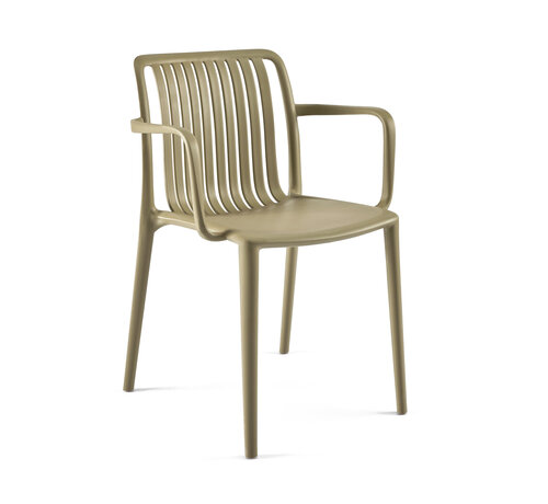 Sedia Verde Kantinestoel Stripe Voor Binnen En Buitengebruik