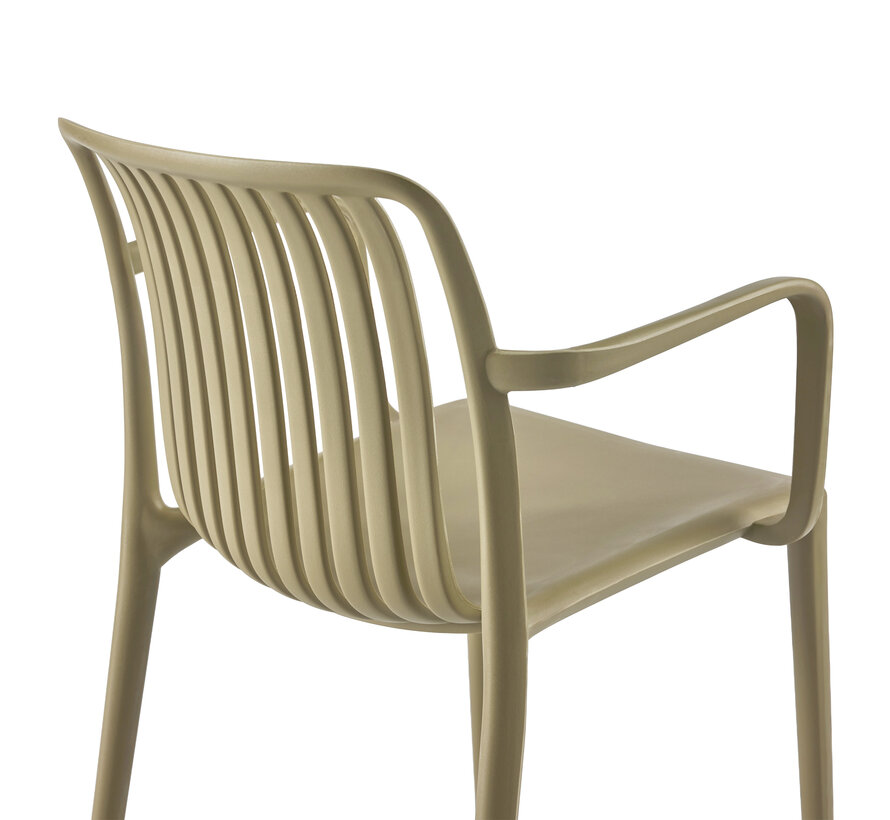 Kantinestoel Stripe Voor Binnen En Buitengebruik