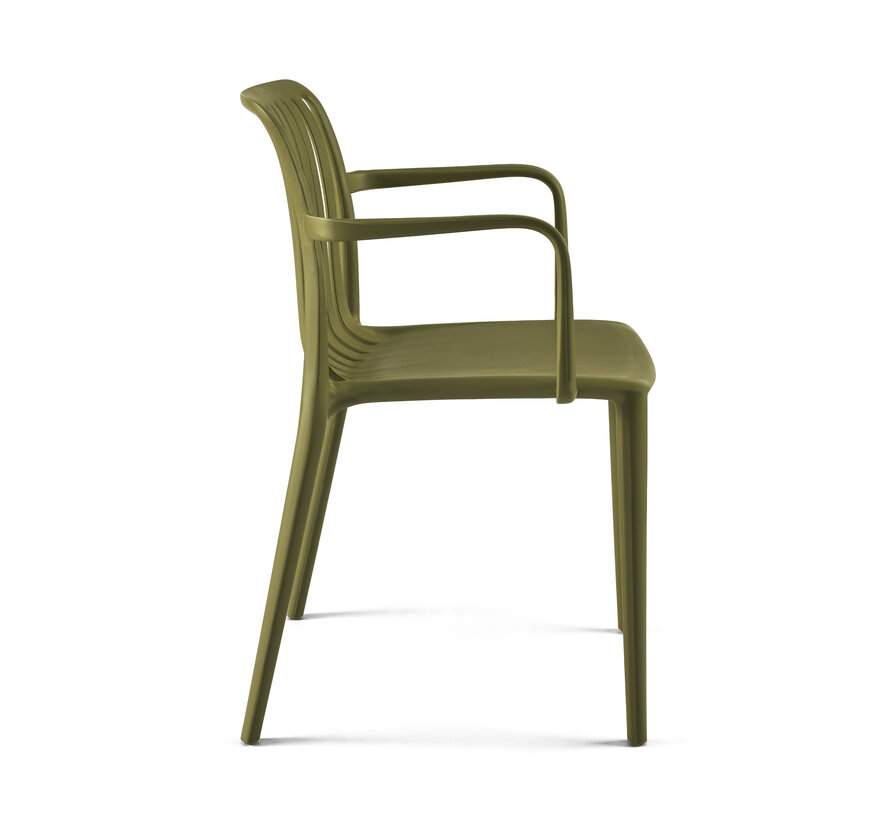 Kantinestoel Stripe Voor Binnen En Buitengebruik