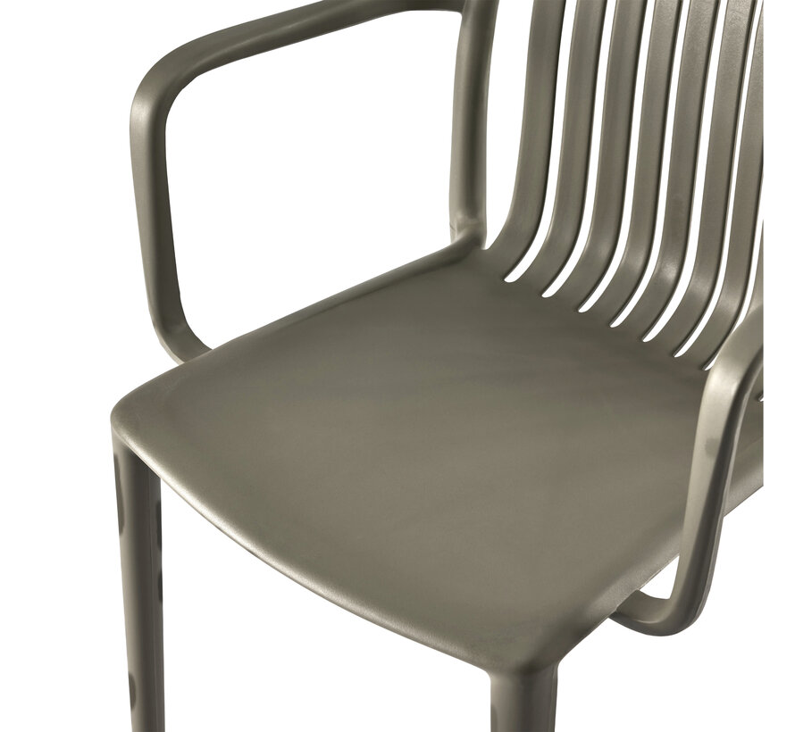 Kantinestoel Stripe Voor Binnen En Buitengebruik