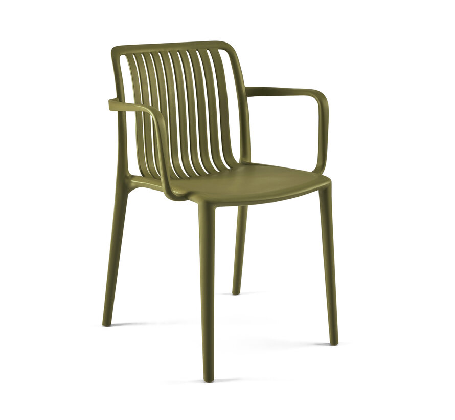 Kantinestoel Stripe Voor Binnen En Buitengebruik