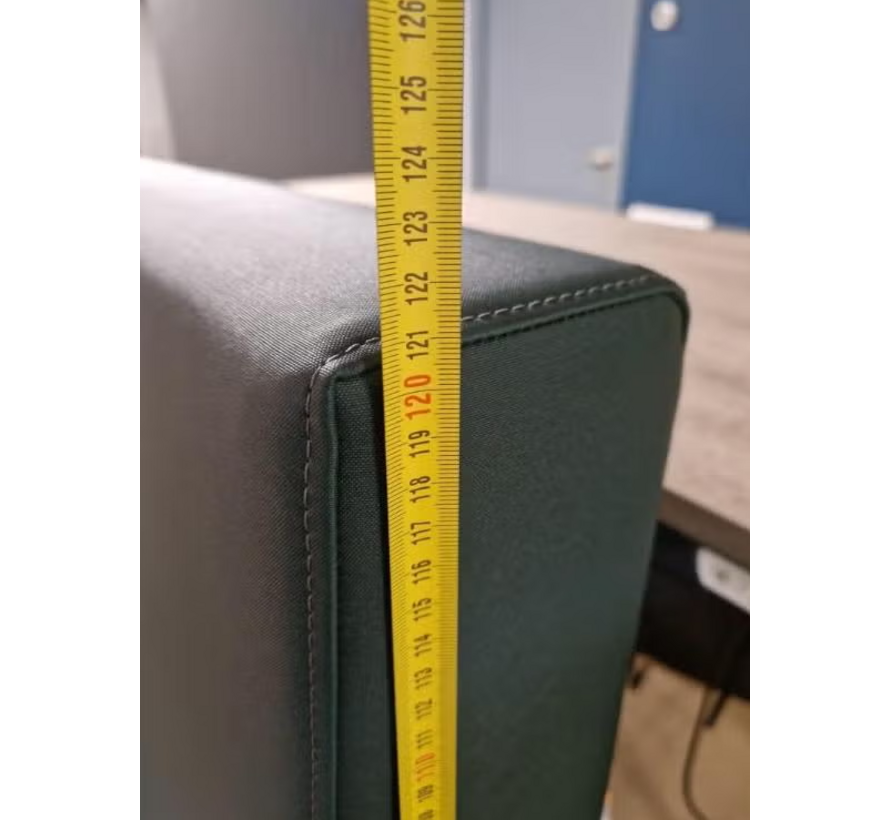 Outlet: Treinbank donkergroen 240 cm