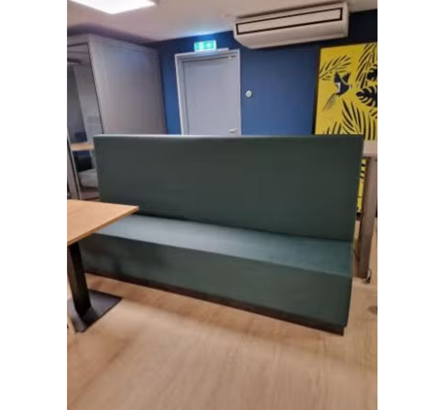 Outlet: Treinbank donkergroen 240 cm