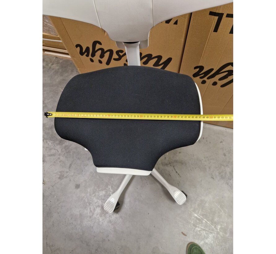 Outlet: HAG Capisco Extra Hoge Bureaustoel Wit/Zwart