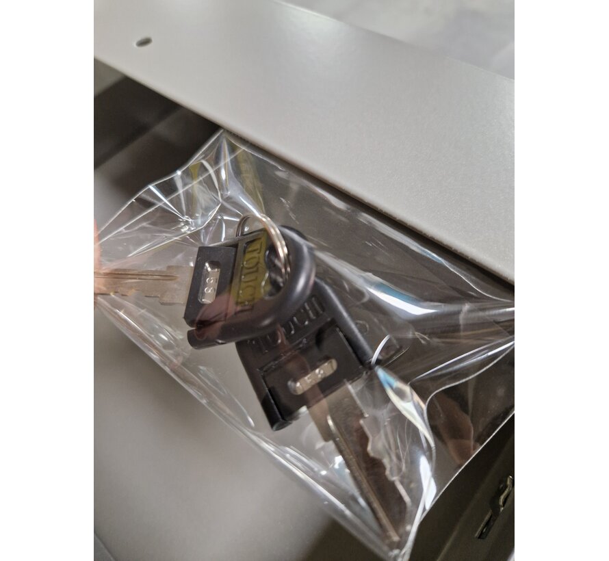 Outlet: Onderbouw Lade Metaal – Afsluitbaar – Zilver