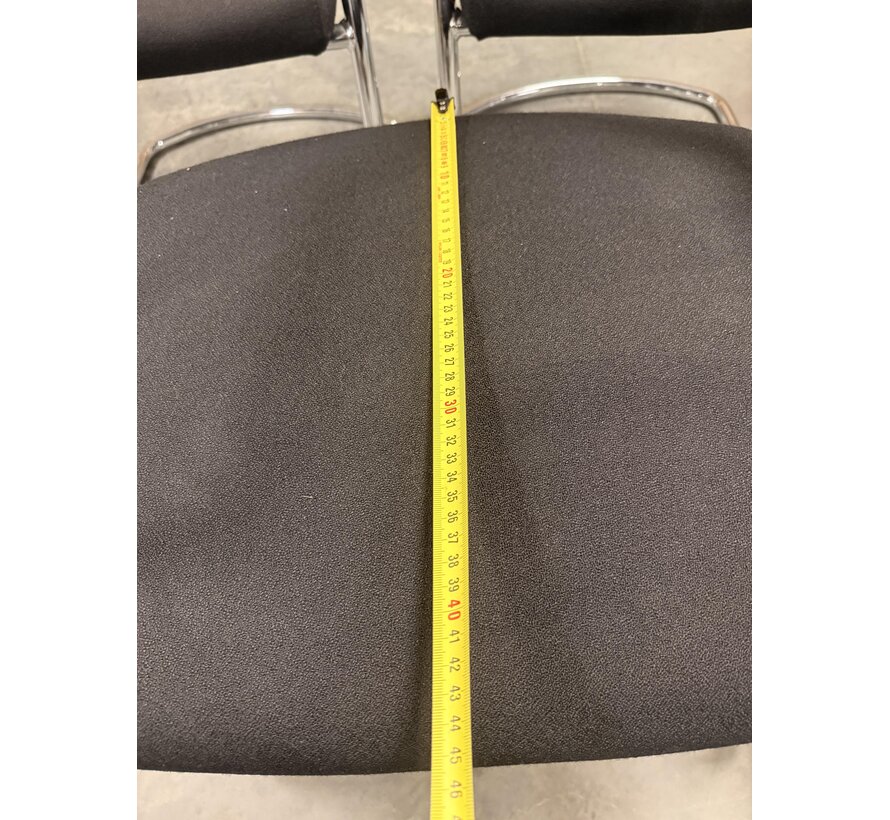 Outlet: 5 Vergaderstoelen van Sitland doorzichtige rugleuning