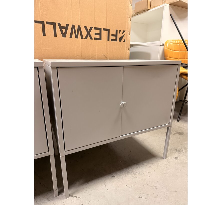Outlet: Lage archiefkast grijs 2 stuks