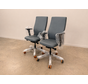 Outlet: Grijze LX114 bureaustoel 2 stuks