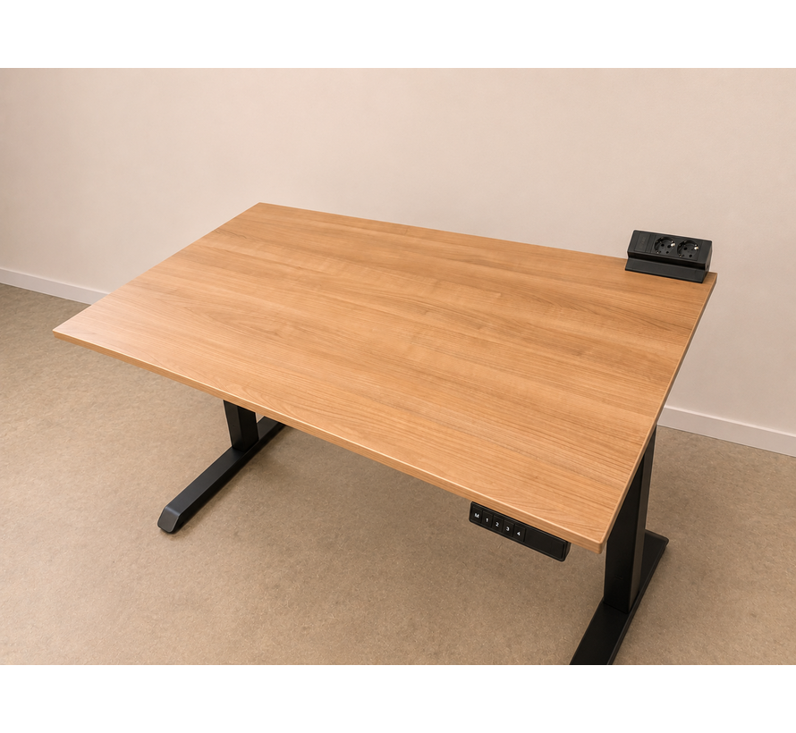 Outlet: Rise+ Elektrisch Zit-Sta Bureau met losse Power Desk 140x80cm