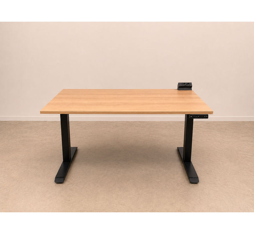 Outlet: Rise+ Elektrisch Zit-Sta Bureau met losse Power Desk 140x80cm