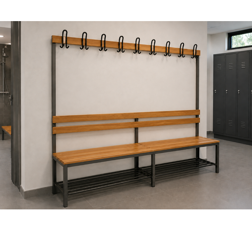 SZ Outlet: Nieuwe Garderobebank 200cm 6 stuks