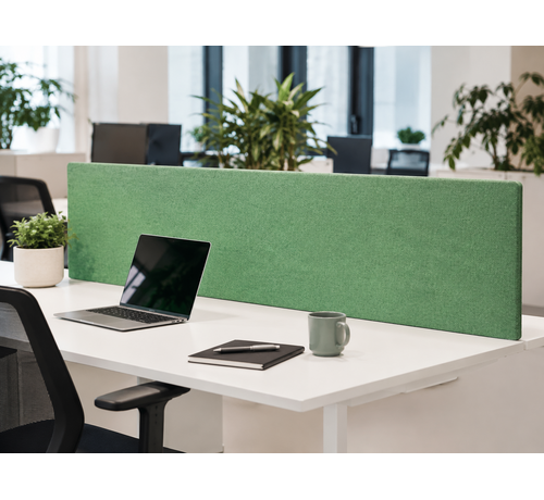 SZ Outlet: Akoestisch bureaupaneel groen 160 x 50 cm