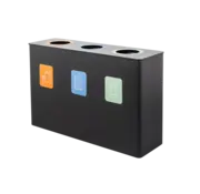 Ergofy Scheidingsbak 3x60L zwart