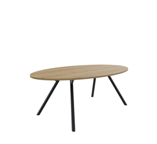 Huislijn kantoormeubelen Bridge vergadertafel ellipsvorm 240 x 120 cm