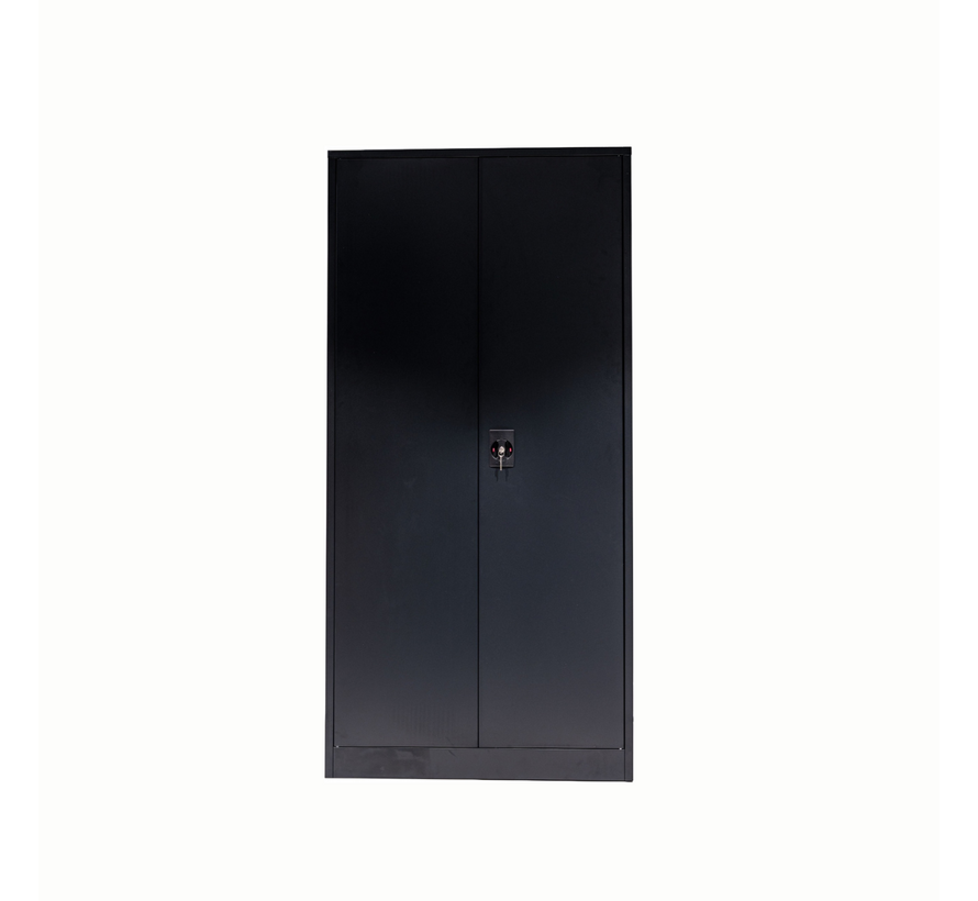 Draaideurkast Euro 90 x 40 x 185 cm zwart RAL9005