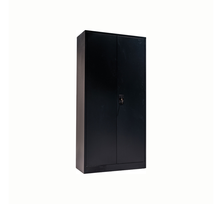 Draaideurkast Euro 90 x 40 x 185 cm zwart RAL9005