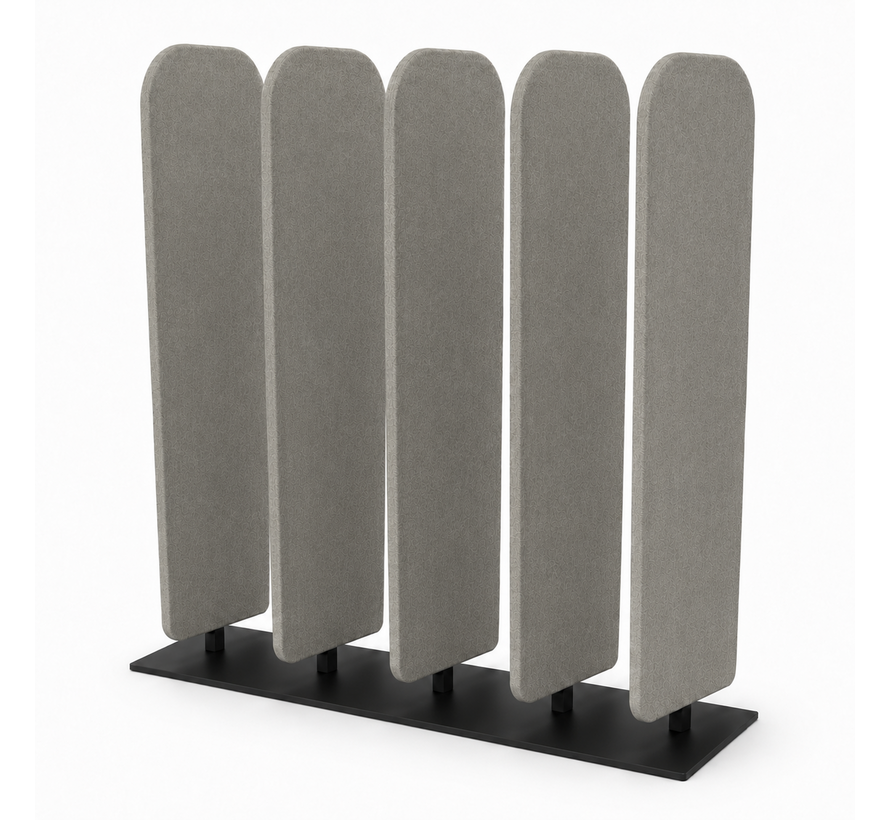 Akoestische lamellen divider met ronde hoeken Large