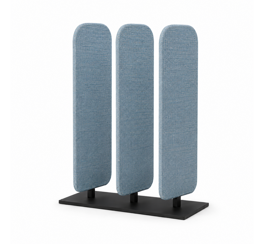 Akoestische lamellen divider met ronde hoeken small