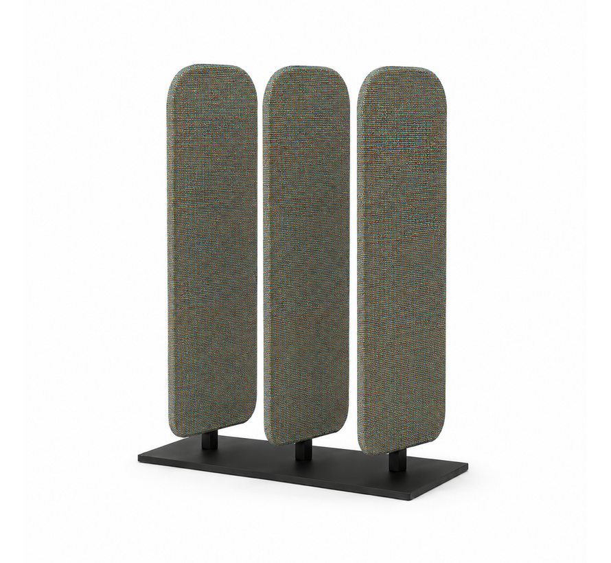 Akoestische lamellen divider met ronde hoeken small