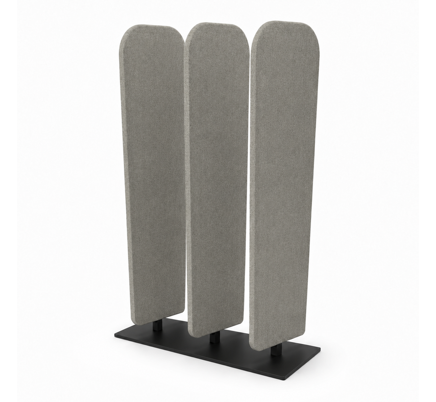 Akoestische lamellen divider met ronde hoeken small