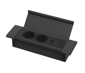 Filex Workspace Solutions Inbouwstekkerdoos 2x stroom + USB A/C