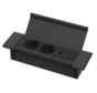 Bureaustekkerdoos Desk In Cover 2x stroom + USB A/C lader 30W