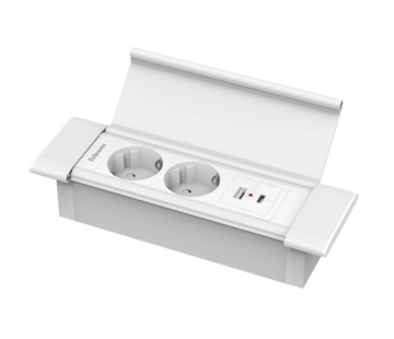 Filex Workspace Solutions Inbouwsstekkerdoos 2x stroom + USB A/C