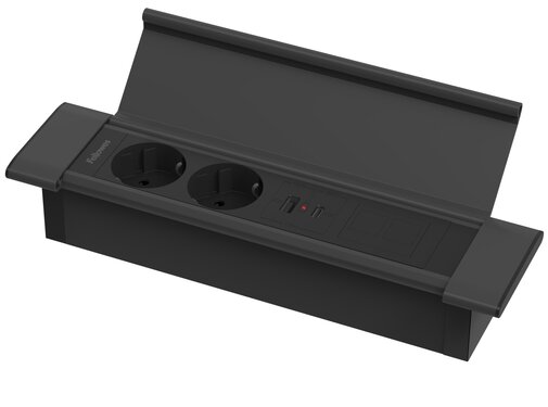 Filex Workspace Solutions Inbouwstekkerdoos 2x stroom + USB A/C + lege module