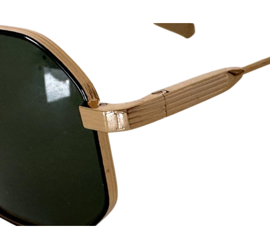 Iron IRS49-BLKGLD/009-59 gouden unisex zonnebril