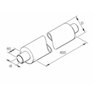 Webasto Ruisfilterslang 90 mm, lengte 600 mm