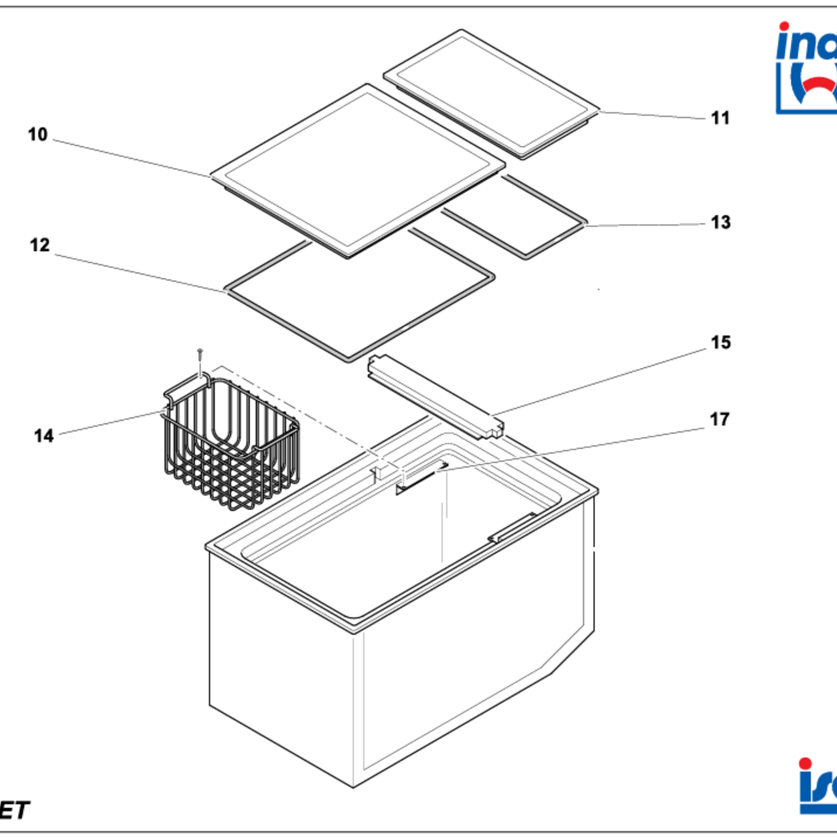 Isotherm / Isotemp Rubber gasket for small lid BI53 73