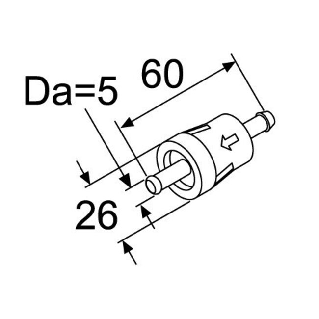 Webasto SPfuel filter D5 plastic Air Top serie